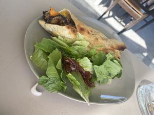 Vegan pita at Kritamo in Rhodes