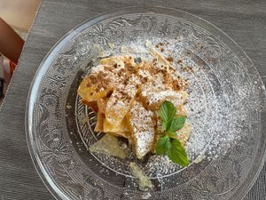 Tasty apple pie 😎 at Kritamo in Rhodes