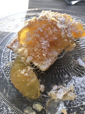 Vegan apple dessert  at Kritamo in Rhodes