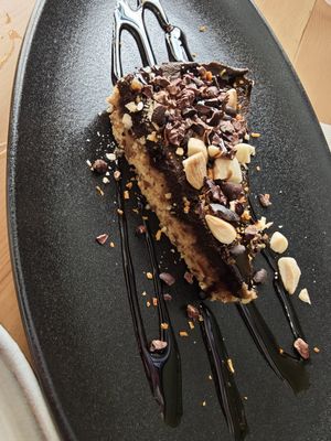 This cake was amaziiiing and without cocoa! at 3 4 4 in Alicante