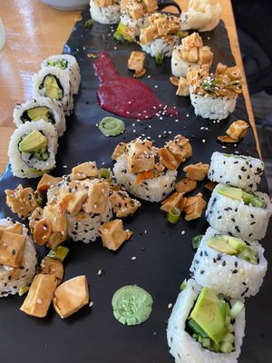 Special Tofu Sushi and Avocado Fotomaki  at Miso in Ramat Gan