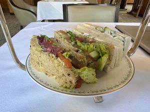 Sandwiches for the vegan tea  at Bettys in York