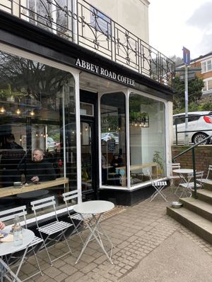 Great location and outdoor seating at front   at Abbey Road Coffee in Malvern