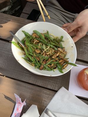 Sichuan Dan Dan noodles (sub for the vegan noodles)  at Wicked Bao in Fernandina Beach