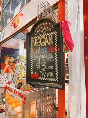 Vegan empanadas  at Yellow Green Farmers Market in Hollywood