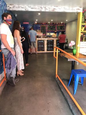 Distance ordering at Sugar Taco in Los Angeles