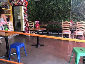 Dining on patio or take-away  at Sugar Taco in Los Angeles