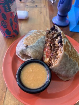 Seitan burrito   at Sugar Taco in Los Angeles