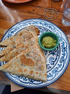Quesedillas with vegan cheese at Sugar Taco in Los Angeles