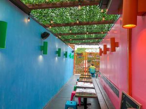 Patio entrance  at Sugar Taco in Los Angeles