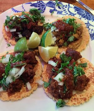 Al Pastor and Pollo Tacos at Sugar Taco in Los Angeles
