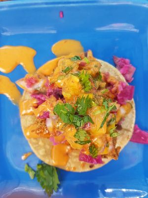 Fish Taco with Mango Salsa at Sugar Taco in Los Angeles