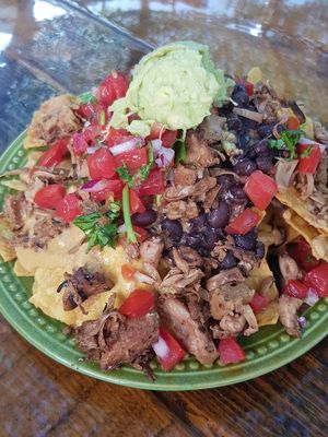Half serve of Nachos at Sugar Taco in Los Angeles