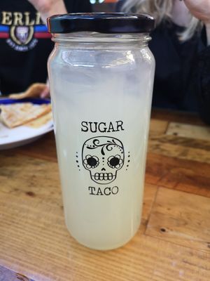 Home made lemonade at Sugar Taco in Los Angeles