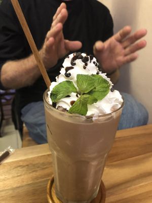 Choc-pb smoothie  at 29 Coffties in Chiang Mai