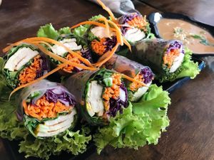 tofu rolls  at 29 Coffties in Chiang Mai