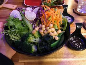 Green salad  at 29 Coffties in Chiang Mai