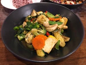 Stir fried veggies  at 29 Coffties in Chiang Mai