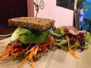 Pesto avocado sandwich at 29 Coffties in Chiang Mai