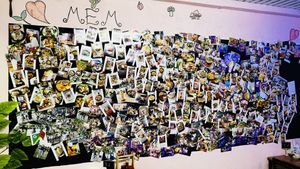 wall of fame 🥰  at 29 Coffties in Chiang Mai