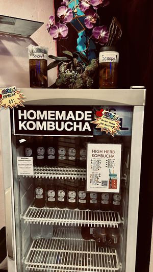 fridge with homemade kombucha 🥰  at 29 Coffties in Chiang Mai