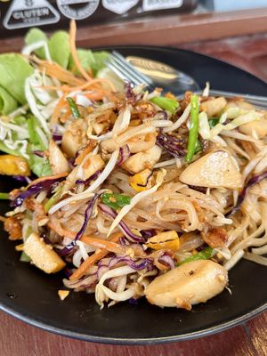 Pad Thai rice noodles (80 THB)  at 29 Coffties in Chiang Mai