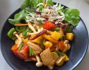 Sweet and sour stir-fry  at 29 Coffties in Chiang Mai