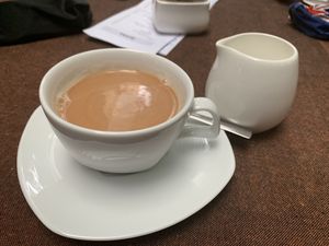 Black tea with coconut milk. Tasty but not strong    at Cafe Zen in Negombo