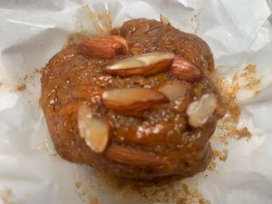 Vegan carrot cake. Moist and nice  at Cafe Zen in Negombo