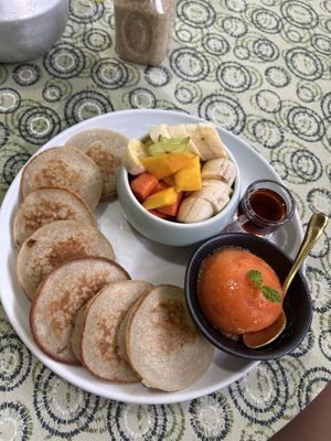 Pancakes were yumm!  at Cafe Zen in Negombo