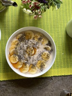 Vegan porridge  at Cafe Zen in Negombo