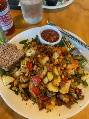 The potato skillet  at The Wild Plum Cafe in Monterey