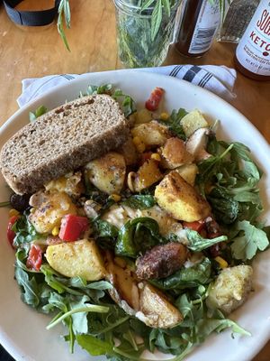 Skillet potatoes dish   at The Wild Plum Cafe in Monterey