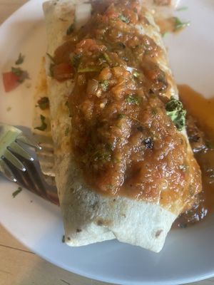 Mushroom Chimichurri wrap   at The Wild Plum Cafe in Monterey