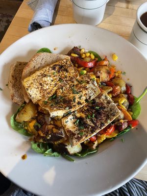 Vegan potato skillet  at The Wild Plum Cafe in Monterey