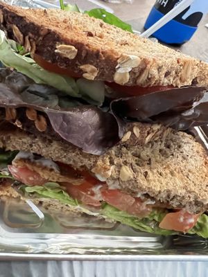 Sandwich close up   at The Green Bean Cafe in New York City