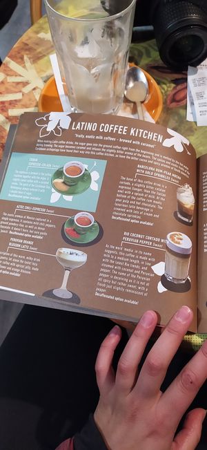 Menu at Cafe Frei in Budapest