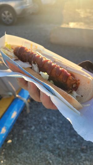 HotDog (Barley sausage) at Heimahumar - Food Truck in Jokulsarlon