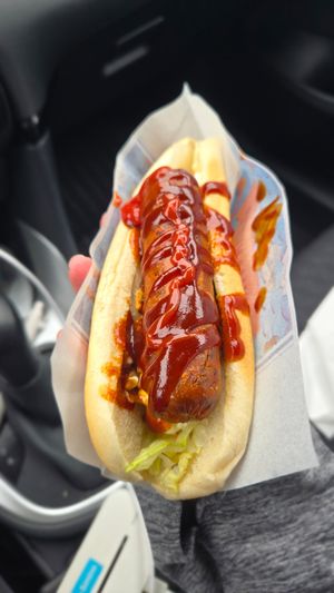 Barley vegan hotdog at Heimahumar - Food Truck in Jokulsarlon