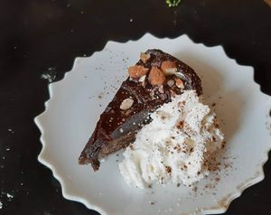 Vegan cake at Café Holmgången in Malmo