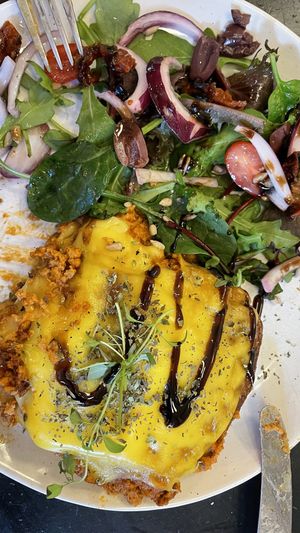 Vegane Lasagne aus Soja Bolognese  at Café Holmgången in Malmo