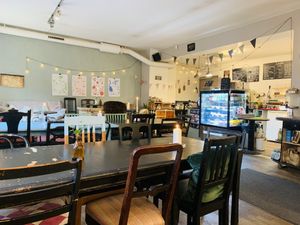 Inside at Café Holmgången in Malmo