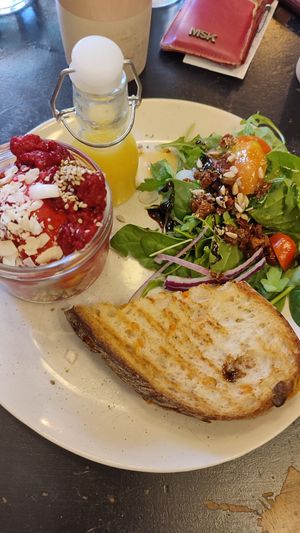 Brunch plate at Café Holmgången in Malmo