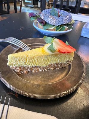 Lemon Cake at Café Holmgången in Malmo