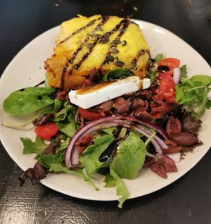 Lasagna at Café Holmgången in Malmo