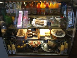 Cakes and smoothies at Café Holmgången in Malmo