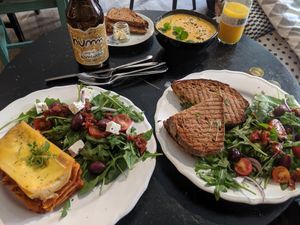 Lunch at Café Holmgången in Malmo