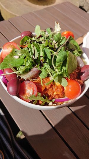 Vegan bolognese at Café Holmgången in Malmo