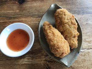 Beancurd sticks at Water Drop Vege Cafe at Fo Guang Shan Temple in Auckland