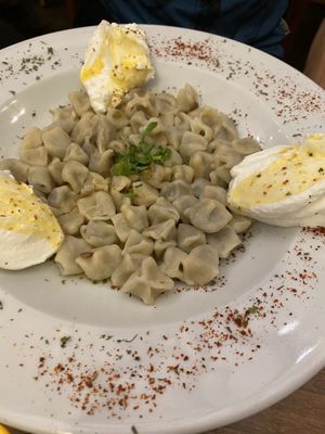 Vegetarian Manti at Babel Cafe in Istanbul